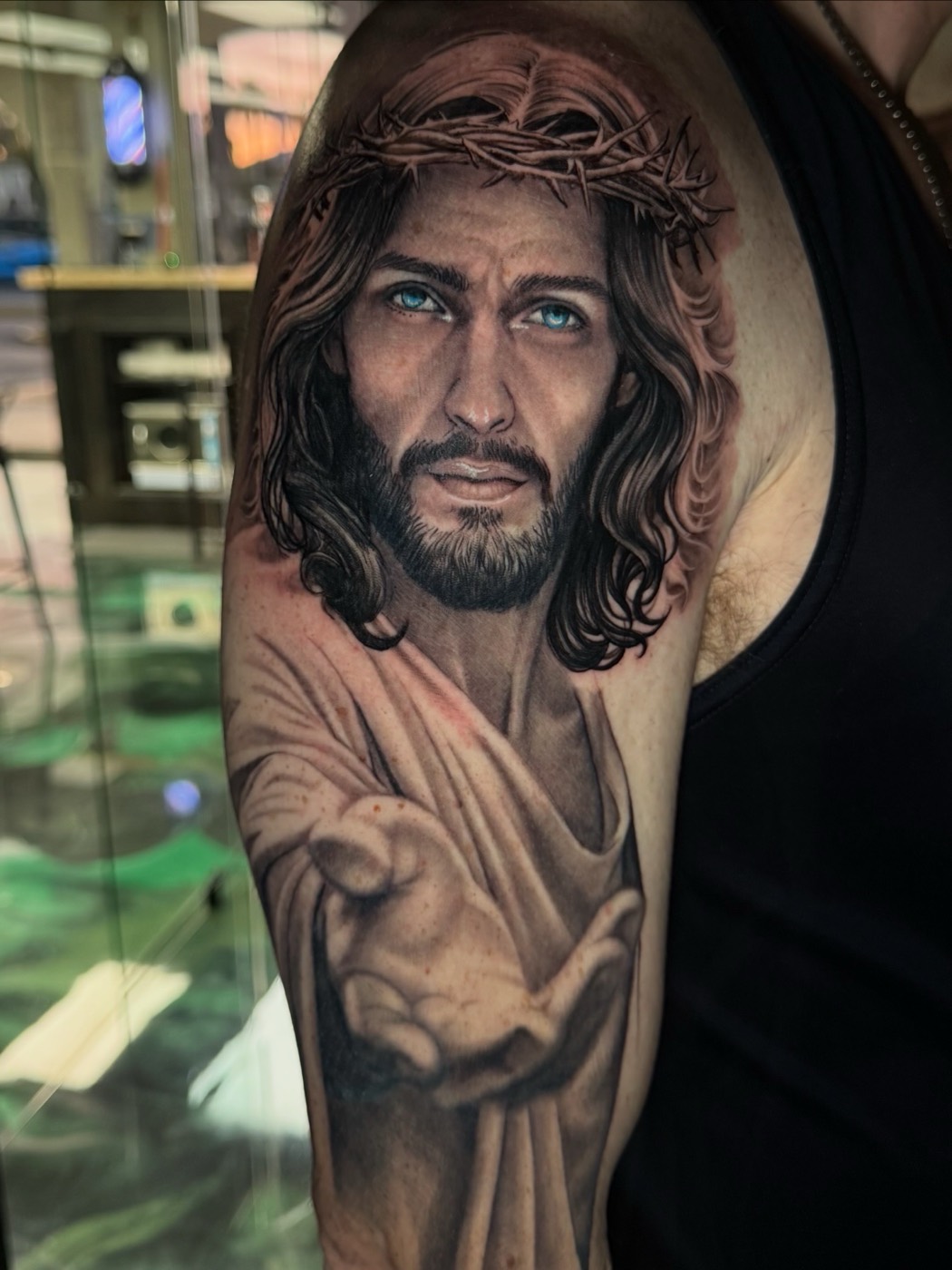 Black and grey tattoo by Rafael Cassaro